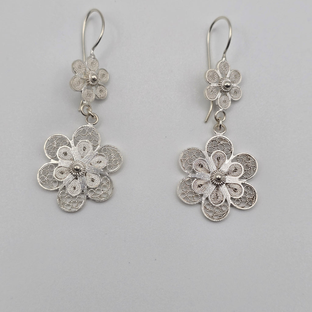 Double Rosette Earrings
