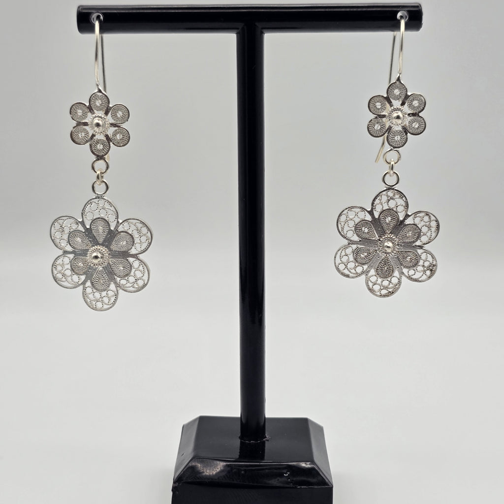 Double Rosette Earrings